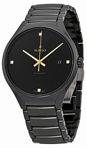 Rado Black Dial Fixed Black Ceramic Band Watch #R27056712 (Men Watch)