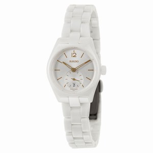 Rado Specchio Quartz Analog Date Small Second Dial White Ceramic Watch# R27085012 (Women Watch)