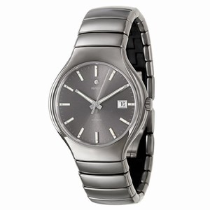 Rado True Automatic Gray Dial Platinum Tone Ceramic Watch# R27351112 (Men Watch)