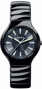 Rado Quartz Black Ceramic Black Dial Black Ceramic Band Watch #R27655152 (Women Watch)
