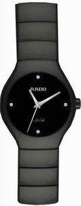 Rado Quartz Black Ceramic Black Dial Black Ceramic Band Watch #R27655712 (Women Watch)