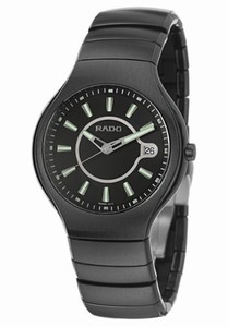 Rado Quartz Platinum Black Tone Ceramic Black Dial Platinum Black Tone Ceramic Band Watch #R27677172 (Men Watch)