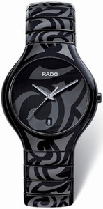 Rado Quartz Black Ceramic Black Dial Black Ceramic Band Watch #R27684152 (Men Watch)