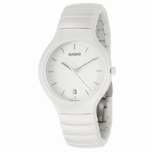 Rado True Quartz Analog Date White Ceramic Watch# R27695022 (Women Watch)
