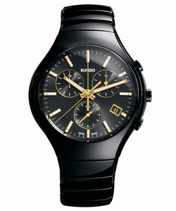 Rado True Quartz Chronograph Date Black Ceramic Watch# R27814172 (Men Watch)