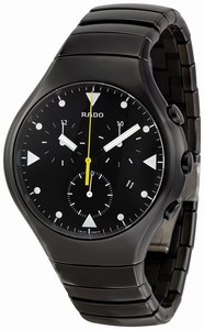 Rado True Quartz Chronograph Black Ceramic Watch# R27815162 (Men Watch)
