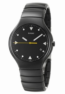 Rado True Quartz Black Dial Black Ceramic Watch# R27816162 (Men Watch)
