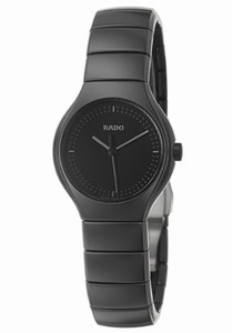 Rado True Quartz Black Dial Black Ceramic Watch# R27817152 (Women Watch)