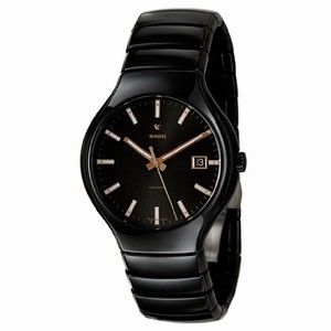 Rado True Automatic Black Date Ceramic Watch# R27857172 (Men Watch)