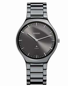 Rado True Thinline Automatic Dark Gray Dial Ceramic Watch# R27972112 (Men Watch)