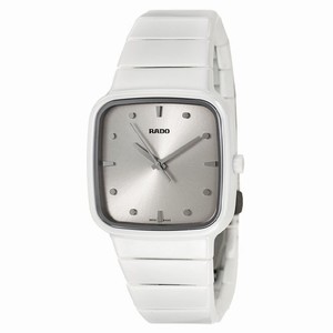 Rado R5.5 Quartz Silver Dial White Ceramic Watch # R28382352 (Women Watch)