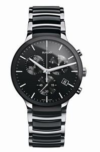 Rado Centrix Quartz Chronograph Date Stainless Steel and Ceramic Watch# R30130152 (Men Watch)