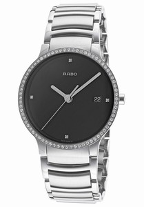 Rado Centrix Quartz Diamonds Bezel Stainless Steel Watch# R30630713 (Men Watch)