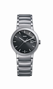 Rado Centrix Quartz Analog Date Black Dial Stainless Steel Watch# R30928153 (Women Watch)