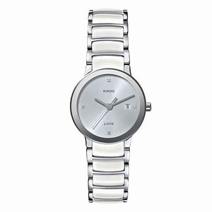 Rado Centrix Quartz Diamonds Dial Ceramic and Stainless Steel Watch# R30928722 (Women Watch)