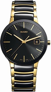 Rado Centrix Quartz Black Dial Date Black Ceramic and Stainless Steel Watch# R30929152 (Men Watch)