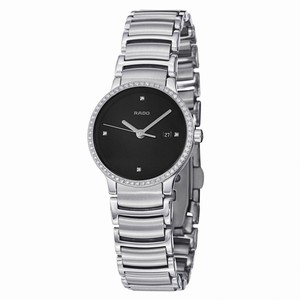 Rado Centrix Quartz Diamonds Bezel Stainless Steel Watch# R30933713 (Women Watch)