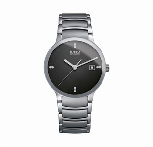 Rado Centrix Jubile Automatic Black Diamond Dial Stainless Steel Watch# R30939703 (Men Watch)