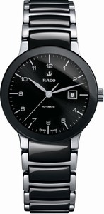 Rado Centrix Automatic Black Dial Date Stainless Steel and Ceramic Watch# R30942162 (Women Watch)