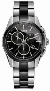 Rado Hyperchrome Quartz Chronograph Date Stainless Steel and Black Ceramic Watch# R32038152 (Men Watch)
