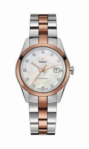 Rado Hyperchrome Automatic Mother of Pearl Diamond Dial Stainless Steel Watch# R32087902 (Women Watch)