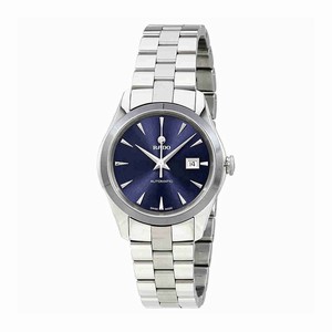Rado Blue Dial Fixed Stainless Steel / Ceramos Band Watch #R32091213 (Men Watch)