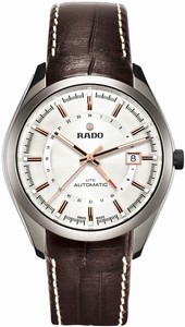Rado Hyperchrome Automatic UTC Analog Date Brown Leather Watch# R32165115 (Men Watch)