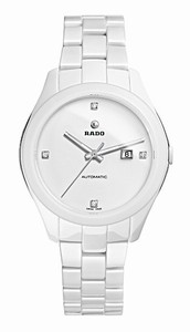 Rado Hyperchrome Automatic Diamonds Dial White Ceramic Watch# R32258702 (Women Watch)