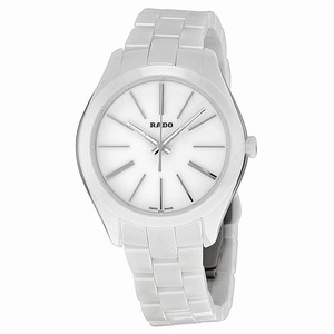 Rado Hyperchrome Quartz Analog White Ceramic Watch# R32321012 (Women Watch)