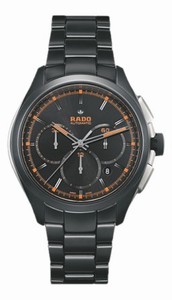 Rado Black Dial Fixed Black Ceramic Band Watch #R32525162 (Men Watch)
