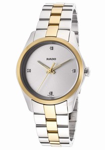 Rado Hyperchrome Quartz Diamond Dial Stainless Steel Watch# R32975722 (Women Watch)