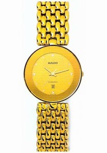 Rado Gold Dial Yellow Plated Bracelet Band Watch #R48743263 (Men Watch)