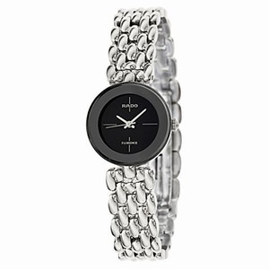 Rado Florence Quartz Black Dial Stainless Steel Watch# R48744183 (Women Watch)