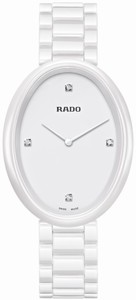 Rado Esenza Quartz Diamond Dial White Ceramic Watch# R53092712 (Women Watch)
