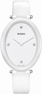 Rado Esenza Quartz Diamond Dial White Leather Watch# R53092715 (Women Watch)