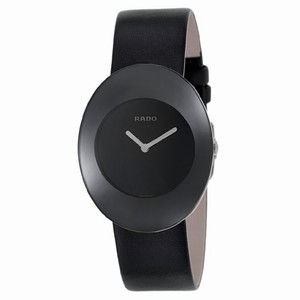 Rado Esenza Quartz Analog Black Leather Watch# R53739155 (Men Watch)