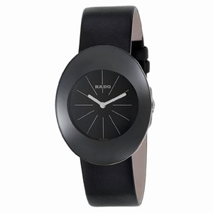 Rado Esenza Quartz Analog Black Leather Watch# R53739175 (Women Watch)