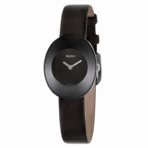 Rado Esenza Quartz Analog Black Leather Watch# R53743155 (Women Watch)