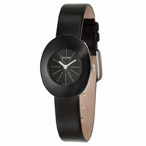 Rado Esenza Quartz Analog Black Leather Watch# R53743175 (Women Watch)