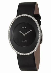 Rado Esenza Quartz Diamonds Bezel Black 33mm Watch# R53761155 (Women Watch)