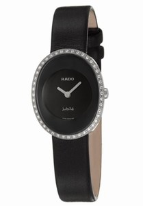 Rado Esenza Quartz Diamonds Bezel Black 24mm Watch# R53763155 (Women Watch)