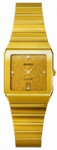Rado Quartz Gold Gold Dial Gold Band Watch #R90158738 (Men Watch)