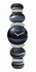 Rado Quartz Blue Tone Ceramic/steel/diamonds Blue Dial Blue Tone Ceramic/steel/diamonds Band Watch #R91173208 (Women Watch)