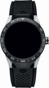 TAG Heuer Connected Titanium Case Black Rubber Watch# SAR8A80.FT6045 (Men Watch)