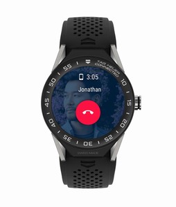 TAG Heuer Connected Modular 45 Smartwatch Black Ceramic Bezel Black Rubber# SBF8A8001.11FT6076 (Men Watch)