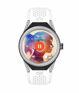 TAG Heuer Connected Modular 45 Smartwatch Diamond Bezel White Rubber # SBF8A8011.61FT6103 (Men Watch)