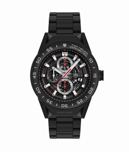 TAG Heuer Connected Modular 45 Smartwatch Black Ceramic Strap # SBF8A8013.80BH0933 (Men Watch)