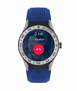 TAG Heuer Connected Modular 45 Smartwatch Blue Rubber Strap # SBF8A8014.11FT6118 (Men Watch)