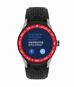 TAG Heuer Connected Modular 45 Smartwatch Red Aluminium Bezel Black Rubber # SBF8A8015.11FT6076 (Men Watch)