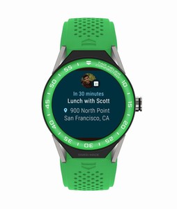 TAG Heuer Connected Modular 45 Smartwatch Green Aluminium Bezel Green Rubber # SBF8A8018.11FT6083 (Men Watch)